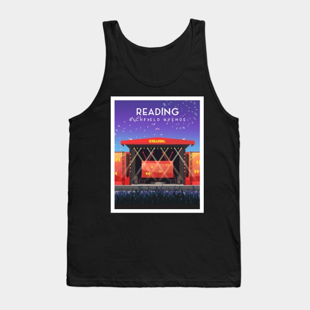 Reading Festival Music Stage, Berkshire England Tank Top by typelab